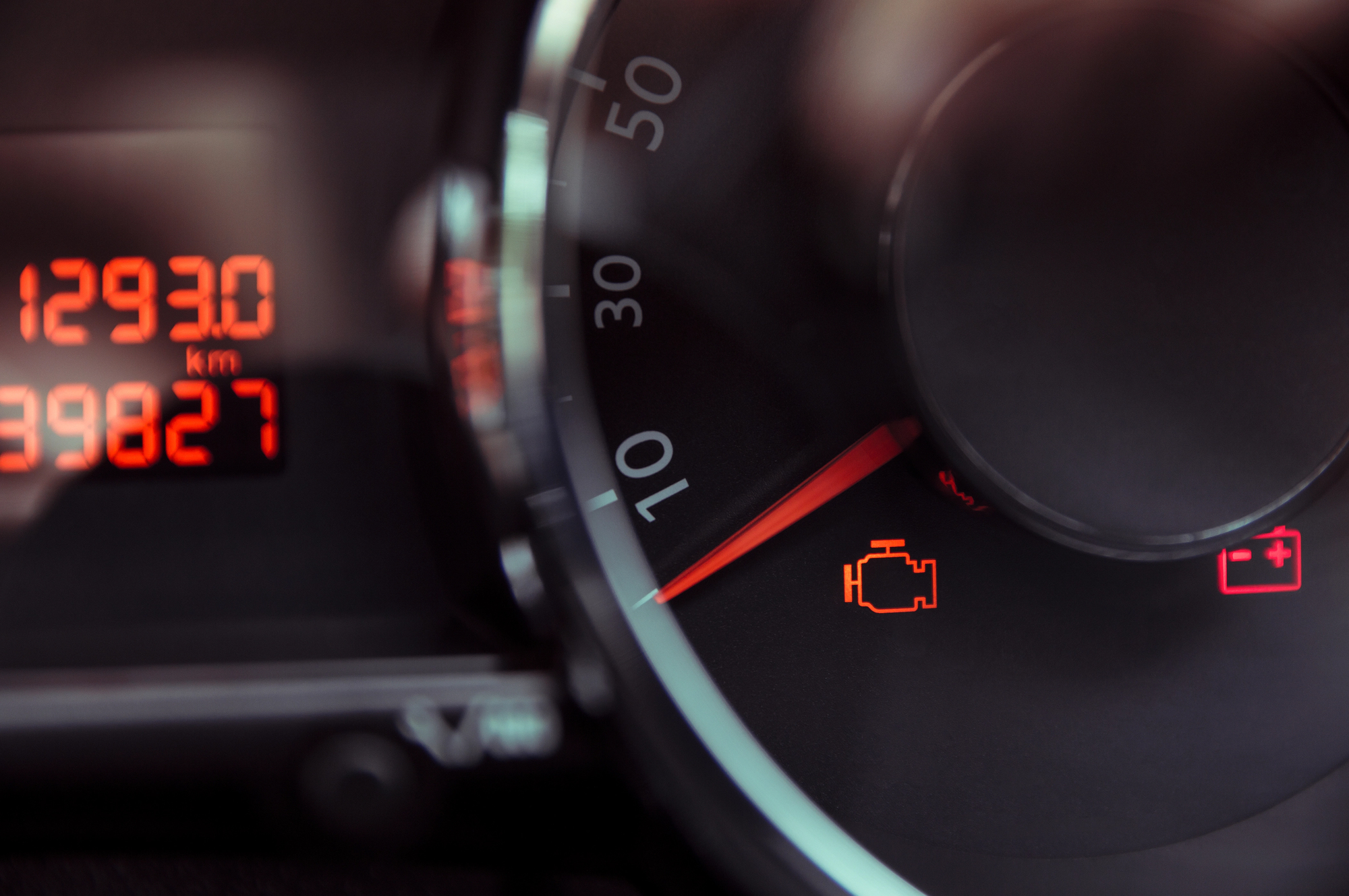 check engine light on